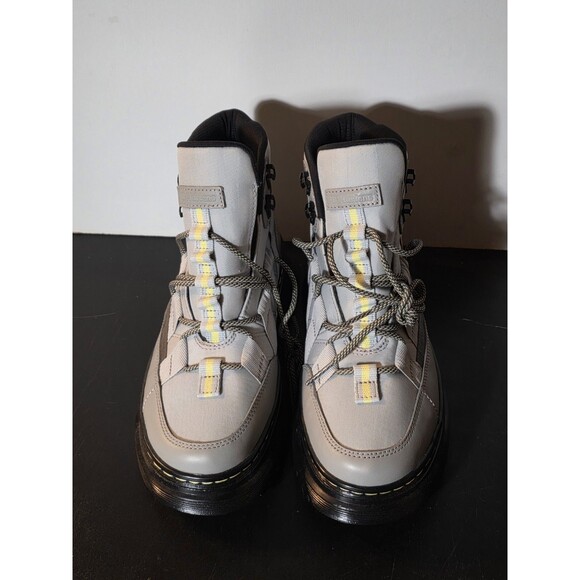 New Dr Martens Boury Utility Combat Boots Gun Metal Grey Size  Men\'s 7 Women’s 8 main image 8